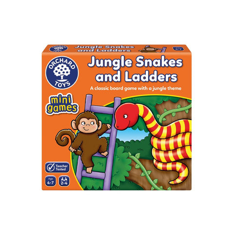 Jungle Snakes and Ladders Mini Game-Counting Numbers & Colour,Early years Games & Toys,Early Years Maths,Games & Toys,Maths,Orchard Toys,Primary Games & Toys,Primary Maths-Learning SPACE