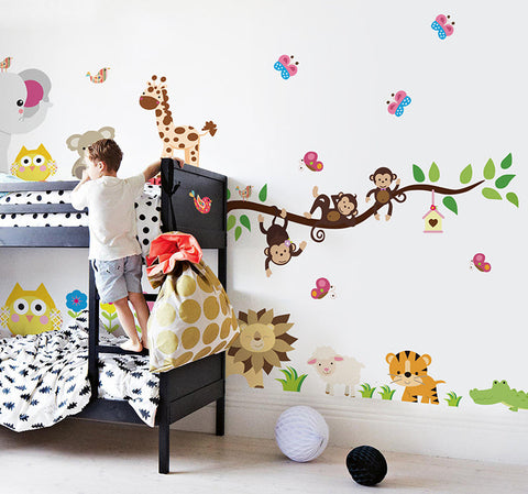 Jungle Wall Sticker-Dropship,Nature Sensory Room,Sticker,Wall & Ceiling Stickers,Wall Decor-Learning SPACE