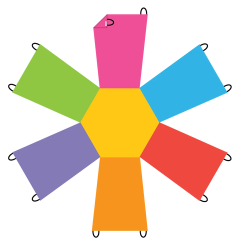 Junior Sunflower Parachute-Active Games,Dyspraxia,EDUK8,Forest School & Outdoor Garden Equipment,Garden Game,Movement Breaks,Outdoor Play,Outdoor Toys & Games,Playground Equipment-Learning SPACE