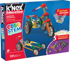 K-Nex Stem Explorations Vehicles Building Set-Additional Need,Engineering & Construction,Fine Motor Skills,Gifts for 8+,Helps With,K'Nex Construction Toys,S.T.E.M,Science Activities,SCOTEXCEL,Stock-Learning SPACE