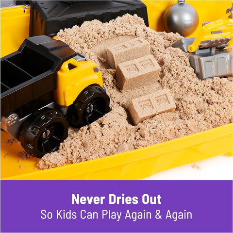 Kinetic Sand Construction Site Sandbox-Kinetic Sand,Sand,Sand & Water,Water & Sand Toys-Learning SPACE