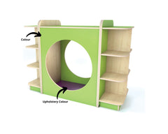 KubbyClass® Hideaway Nook and Bookcase - Set L-Early Education & Smart Toys-Nooks,Nooks dens & Reading Areas,Wellbeing Furniture,Willowbrook-Learning SPACE