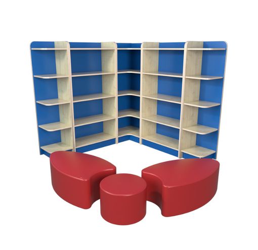 KubbyClass® Reading Corner - Set P-Dropship,Furniture,Library Furniture,Modular Seating,Wellbeing Furniture,Willowbrook-Learning SPACE