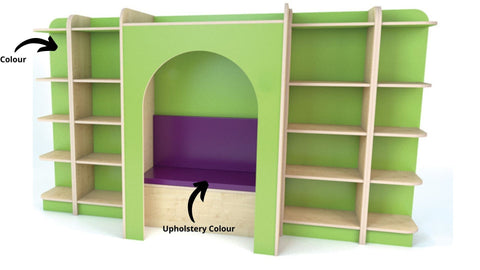 KubbyClass® Reading Nook - Set E-Dropship,Furniture,Library Furniture,Nooks,Nooks dens & Reading Areas,Wellbeing Furniture,Willowbrook-Learning SPACE