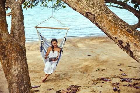 LA SIESTA® Domingo Cedar - Hammock Chair-Hammocks,Indoor Swings,La Siesta Hammocks,Outdoor Swings,Teen & Adult Swings-Learning SPACE