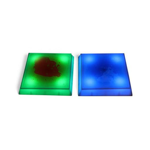 LED Liquid Floor Pod – Square Set of 3-Movement Breaks,Sensory Floor Tiles,Sensory Flooring,Sensory Light Up Toys,Stepping Stones-Learning SPACE