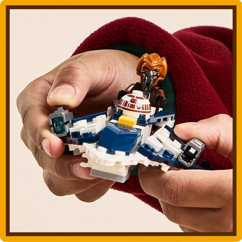 LEGO® (75400) Star Wars™ - Plo Koon's Jedi Starfighter™ Microfighter-Building Blocks,Christmas 2025,Fine Motor Skills,Games & Toys,LEGO®-Learning SPACE