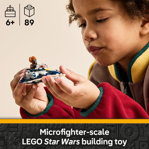 LEGO® (75400) Star Wars™ - Plo Koon's Jedi Starfighter™ Microfighter-Building Blocks,Christmas 2025,Fine Motor Skills,Games & Toys,LEGO®-Learning SPACE