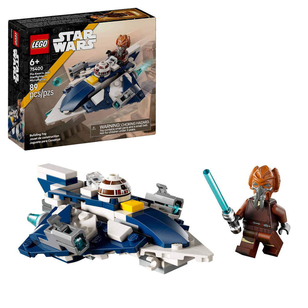 LEGO® (75400) Star Wars™ - Plo Koon's Jedi Starfighter™ Microfighter-Building Blocks,Christmas 2025,Fine Motor Skills,Games & Toys,LEGO®-Learning SPACE