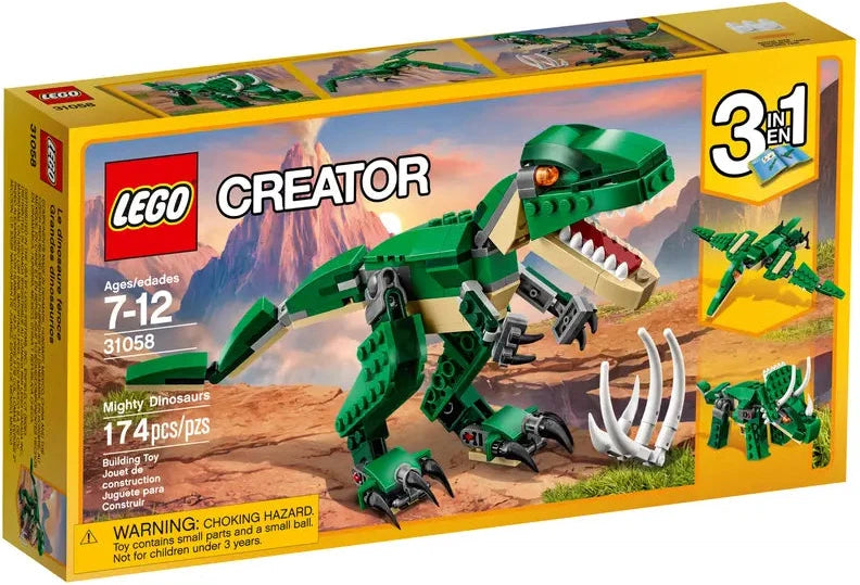 LEGO® Creator 3in1 - Mighty Dinosaurs-Dinosaurs. Castles & Pirates, Engineering & Construction, Games & Toys, Gifts for 8+, Imaginative Play, LEGO®, Primary Games & Toys, S.T.E.M, Stock, Teen Games-Learning SPACE