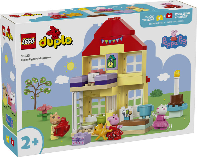 LEGO® DUPLO® 10433 – Peppa Pig Birthday House-Building Blocks,Christmas,Christmas 2025,Fine Motor Skills,Games & Toys,Gifts For 2-3 Years Old,LEGO®,Peppa Pig-Learning SPACE