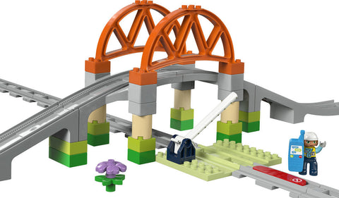 LEGO® DUPLO® Train Bridge and Tracks Expansion Set (10426)-Baby & Toddler Gifts,Building Blocks,Cars & Transport,Christmas,Christmas 2025,Early years Games & Toys,Fine Motor Skills,Games & Toys,Gifts For 2-3 Years Old,LEGO®,Train-Learning SPACE