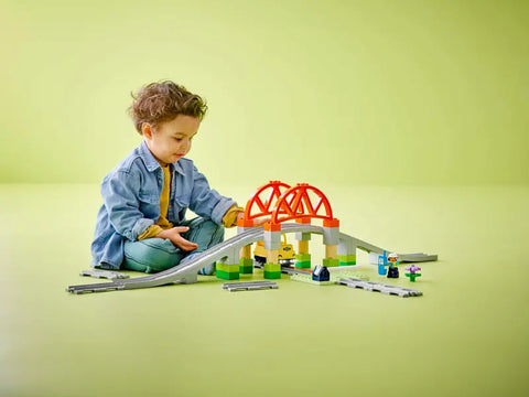 LEGO® DUPLO® Train Bridge and Tracks Expansion Set (10426)-Baby & Toddler Gifts,Building Blocks,Cars & Transport,Christmas,Christmas 2025,Early years Games & Toys,Fine Motor Skills,Games & Toys,Gifts For 2-3 Years Old,LEGO®,Train-Learning SPACE