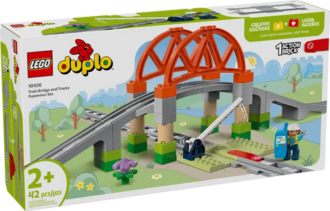 LEGO® DUPLO® Train Bridge and Tracks Expansion Set (10426)-Baby & Toddler Gifts,Building Blocks,Cars & Transport,Christmas,Christmas 2025,Early years Games & Toys,Fine Motor Skills,Games & Toys,Gifts For 2-3 Years Old,LEGO®,Train-Learning SPACE