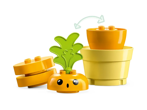 LEGO® Duplo® - Growing Carrot-Additional Need, Baby & Toddler Gifts, Engineering & Construction, Fine Motor Skills, Gifts For 1 Year Olds, Helps With, Imaginative Play, LEGO®, Nurture Room, Play Food, S.T.E.M, Small World, Stacking Toys & Sorting Toys-Learning SPACE