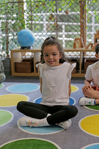 Lake Circles Placement 2x2m Carpet-Calmer Classrooms,Educational Classroom Materials,Kit For Kids,Mats & Rugs,Neutral Colour,Placement Carpets,Rugs,Square,Wellbeing Furniture-Learning SPACE