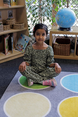 Lake Circles Placement 2x2m Carpet-Calmer Classrooms,Educational Classroom Materials,Kit For Kids,Mats & Rugs,Neutral Colour,Placement Carpets,Rugs,Square,Wellbeing Furniture-Learning SPACE