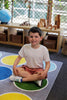 Lake Circles Placement 2x2m Carpet-Calmer Classrooms,Educational Classroom Materials,Kit For Kids,Mats & Rugs,Neutral Colour,Placement Carpets,Rugs,Square,Wellbeing Furniture-Learning SPACE
