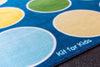 Lake Circles Rectangular Placement Carpet | 3x2m