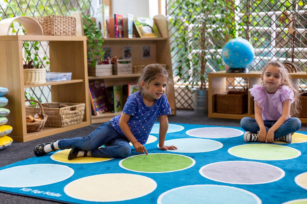 Lake Circles Rectangular Placement Carpet | 3x2m