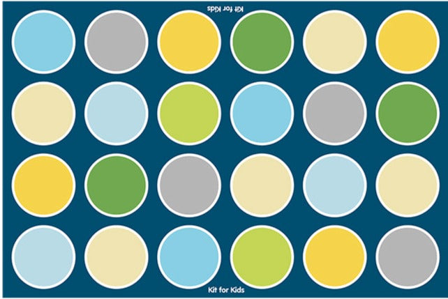 Lake Circles Rectangular Placement Carpet | 3x2m