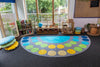 Lake Large Semi Circle Placement 4x2m Carpet-Corner & Semi-Circle,Dropship,Kit For Kids,Mats & Rugs,Neutral Colour,Placement Carpets,Rugs,Wellbeing Furniture-Learning SPACE