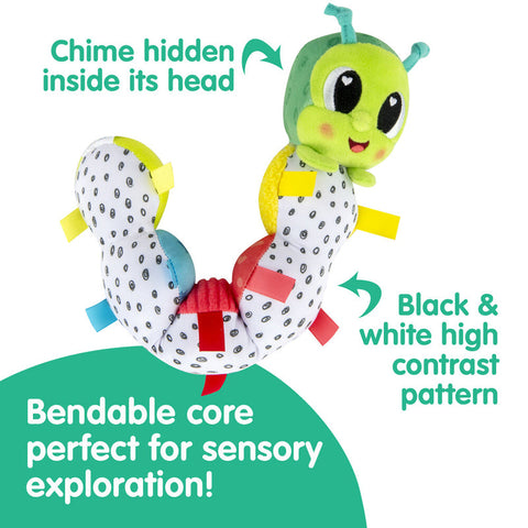 Lamaze Fidget Caterpillar-Baby & Toddler Gifts,Baby Sensory Toys,Baby Soft Toys,Baby Toys,Fidget,Games & Toys,Gifts For 6-12 Months Old,Lamaze Toys-Learning SPACE