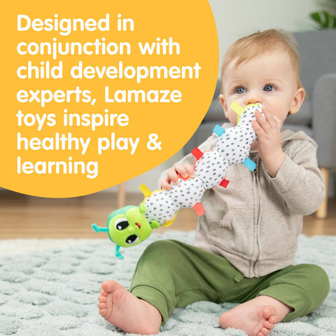 Lamaze Fidget Caterpillar-Baby & Toddler Gifts,Baby Sensory Toys,Baby Soft Toys,Baby Toys,Fidget,Games & Toys,Gifts For 6-12 Months Old,Lamaze Toys-Learning SPACE