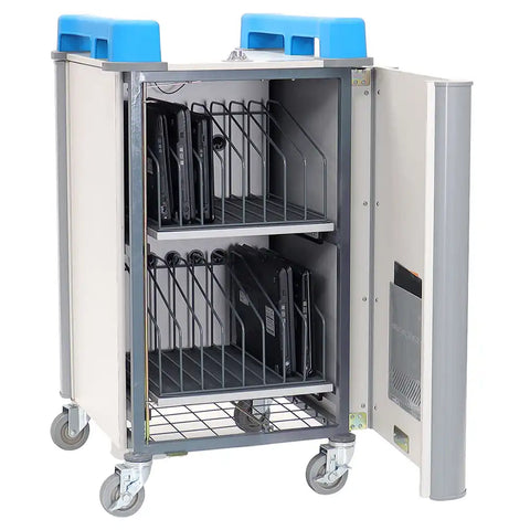 LapCabby 16 Device Vertical Compact Mobile Trolley-Dropship,Lapcabby,School Device Storage,School Trolley,Technology & Design,Trolleys-Learning SPACE
