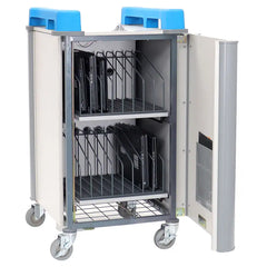 LapCabby 16 Device Vertical Compact Mobile Trolley-Dropship,Lapcabby,School Device Storage,School Trolley,Technology & Design,Trolleys-Learning SPACE