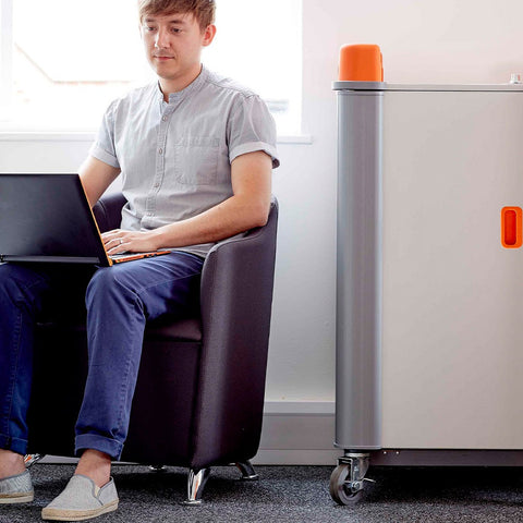 LapCabby 32 Device Vertical Compact Mobile Trolley-Dropship,Lapcabby,School Device Storage,School Trolley,Technology & Design,Trolleys-Learning SPACE