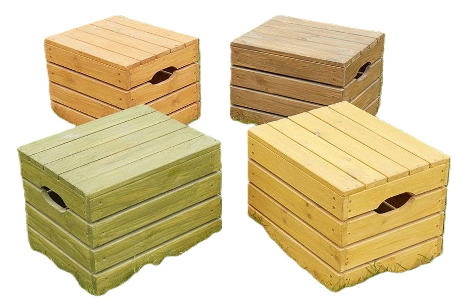Large Coloured Crates Storage/Seats 4 Pack-Atelier,Children's Wooden Seating,Cosy Direct,Cosy Outdoor,Outdoor Seating,Seating,Storage Bins & Baskets,Wellbeing Furniture-Learning SPACE
