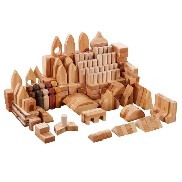 Large Construction Unit Blocks Set (368 Pieces)-Building Blocks,Cosy Direct,Wooden Toys-Learning SPACE