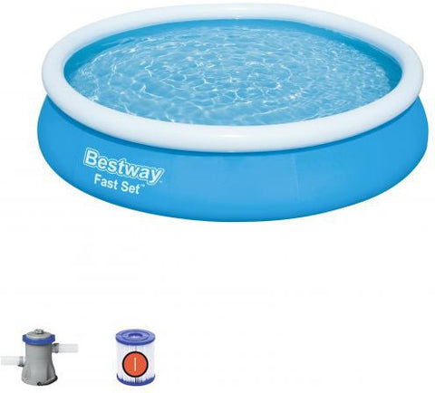 Large Fast Set Pool (12ft)-Pool, Water & Sand Toys-Bestway,Seasons,Stock,Summer,Swimming Pools-Learning SPACE