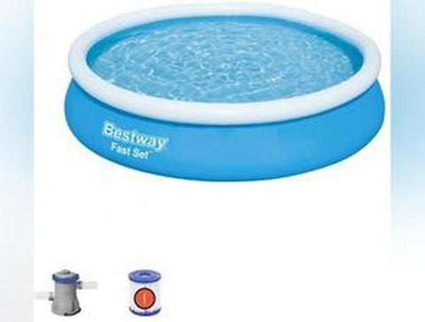 Large Fast Set Pool (12ft)-Pool, Water & Sand Toys-Bestway,Seasons,Stock,Summer,Swimming Pools-Learning SPACE
