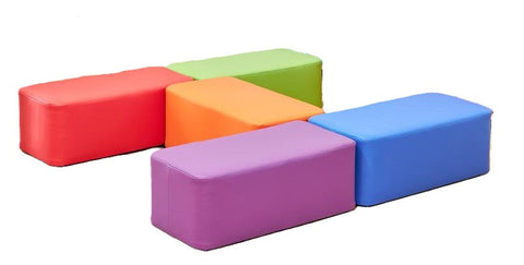 Large Foam Beam Seat-Dropship,Modular Seating,Padded Seating,Seating,Wellbeing Furniture,Willowbrook-250mm (Early Years)-Set of 5-D81047-Learning SPACE