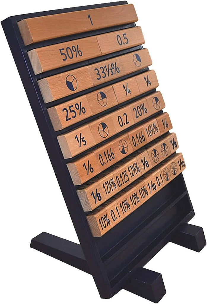 Large Fraction, Decimal, Percentage, Pie Board-EDUK8,Fractions Decimals & Percentages,Maths,Primary Maths,Wooden Toys-Learning SPACE