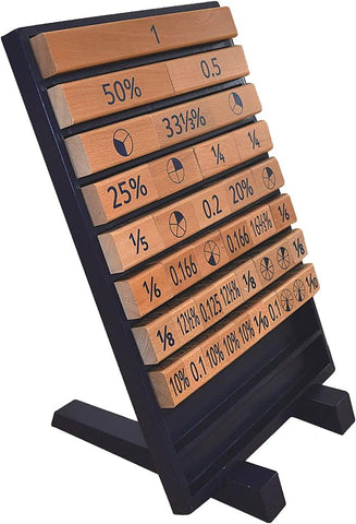 Large Fraction, Decimal, Percentage, Pie Board-EDUK8,Fractions Decimals & Percentages,Maths,Primary Maths,Wooden Toys-Learning SPACE
