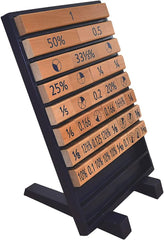 Large Fraction, Decimal, Percentage, Pie Board-EDUK8,Fractions Decimals & Percentages,Maths,Primary Maths,Wooden Toys-Learning SPACE