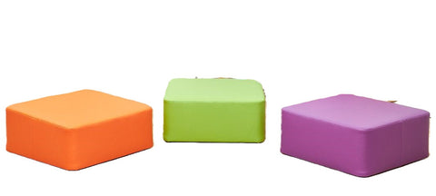 Large Square Foam Seat-Dropship,Modular Seating,Padded Seating,Seating,Wellbeing Furniture,Willowbrook-250mm (Early Years)-Set of 3-D81048-Learning SPACE