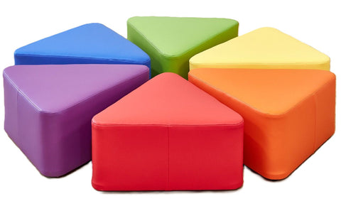 Large Wedge Foam Seat-Dropship,Modular Seating,Padded Seating,Seating,Wellbeing Furniture,Willowbrook-250mm (Early Years)-Set of 6-D81050-Learning SPACE