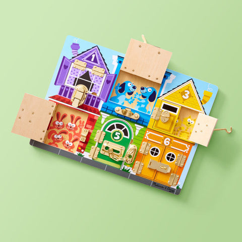 Latches Board-Additional Need,Baby Wooden Toys,excell2,Fine Motor Skills,Helps With,Stock-Learning SPACE