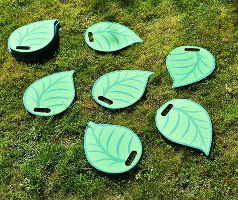 Leaf Sit Pads - Set of 16 - Communal Seating - Classroom Individual Mats-Bean Bags & Cushions,Calmer Classrooms,Classroom Packs,Cushions,Forest School & Outdoor Garden Equipment,Garden Game,Helps With,Nature Learning Environment,Nature Sensory Room,Nurture Room,Playground Equipment,Sensory Flooring,Sensory Garden,Sit Mats,Stock,World & Nature-Learning SPACE