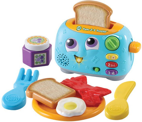 Leap Frog Yum-2-3 Toaster-Baby & Toddler Gifts, Calmer Classrooms, Gifts For 2-3 Years Old, Helps With, Imaginative Play, Kitchens & Shops & School, Life Skills, Play Food, Role Play, Stock-Learning SPACE