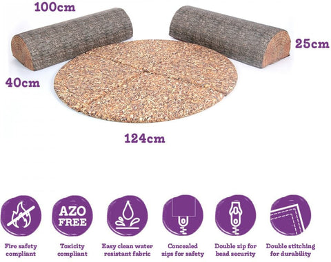 Learn About Nature Bundle-Bean Bags & Cushions,Children's Wooden Seating,Chill Out Area,Cushions,Dropship,Eden Learning Spaces,Nature Learning Environment,Nature Sensory Room,Outdoor Furniture,Seating,Sensory Room Furniture,Wellbeing Furniture-Learning SPACE