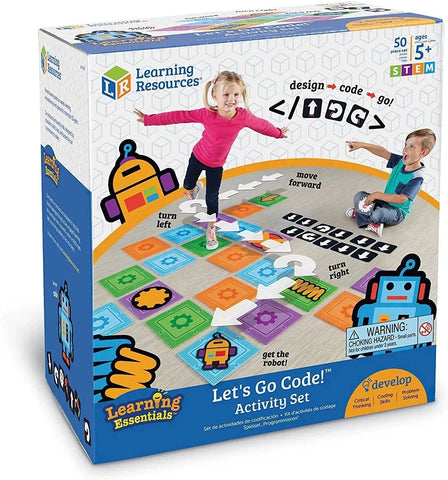 Let's Go Code!™ Activity Set-Coding,Learning Activity Kits,Learning Resources,Primary Games & Toys,S.T.E.M,Stock,Technology & Design,Teen Games-Learning SPACE
