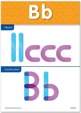 Letter Construction Activity Set-Dyslexia,Early Years Literacy,Handwriting,Learn Alphabet & Phonics,Learning Difficulties,Learning Resources,Light Box Accessories,Literacy Toys,Neuro Diversity,Primary Literacy,Stock,Strength & Co-Ordination,Visual Sensory Toys-Learning SPACE