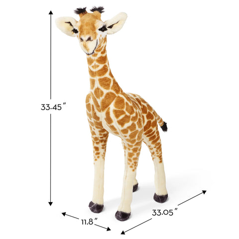 Lifelike Plush Stuffed Baby Giraffe-Animals,Christmas,Christmas 2024,Comfort Toys,Featured,Games & Toys-Learning SPACE