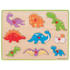 Lift Out Puzzle (Dinosaurs)-Bigjigs Toys,Dinosaurs. Castles & Pirates,Games & Toys,SCOTEXCEL,Sound. Peg & Inset Puzzles,Wooden Toys-Learning SPACE