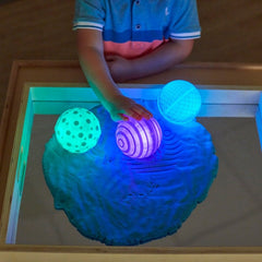 Light Up Tactile Glow Spheres-AllSensory, Calming and Relaxation, Helps With, Sensory Light Up Toys, Sensory Seeking, Strength & Co-Ordination, TTS Toys, Visual Sensory Toys-Learning SPACE